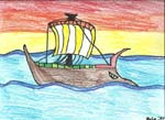 Bridgett age 8 Egyptian Boat0001